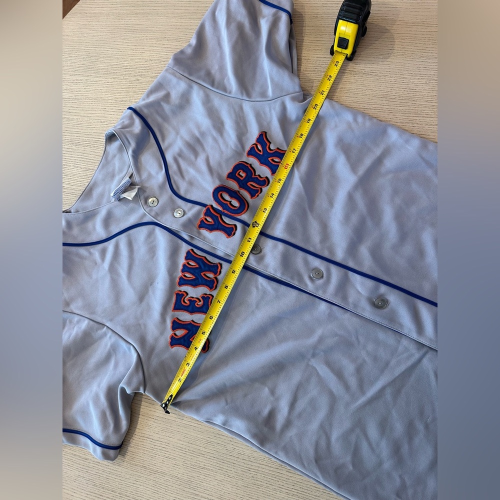 MLB New York Mets Majestic Road/Away Gray Adult Jersey Large